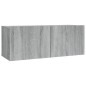 vidaXL 2-tlg. TV-Schrank-Set Grau Sonoma Holzwerkstoff vidaXL 2-tlg. TV-Schrank-Set Grau Sonoma Holzwerkstoff
