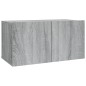 vidaXL 2-tlg. TV-Schrank-Set Grau Sonoma Holzwerkstoff vidaXL 2-tlg. TV-Schrank-Set Grau Sonoma Holzwerkstoff