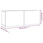vidaXL 2-tlg. TV-Schrank-Set Grau Sonoma Holzwerkstoff vidaXL 2-tlg. TV-Schrank-Set Grau Sonoma Holzwerkstoff