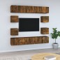 vidaXL 10-tlg. TV-Schrank-Set Räuchereiche Holzwerkstoff vidaXL 10-tlg. TV-Schrank-Set Räuchereiche Holzwerkstoff