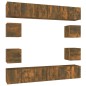 vidaXL 10-tlg. TV-Schrank-Set Räuchereiche Holzwerkstoff vidaXL 10-tlg. TV-Schrank-Set Räuchereiche Holzwerkstoff