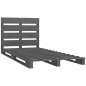 vidaXL Massivholzbett Grau Kiefer 75x190 cm vidaXL Massivholzbett Grau Kiefer 75x190 cm