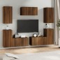 vidaXL 7-tlg. TV-Schrank-Set Braun Eichen-Optik Holzwerkstoff vidaXL 7-tlg. TV-Schrank-Set Braun Eichen-Optik Holzwerkstoff