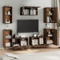 vidaXL 7-tlg. TV-Schrank-Set Braun Eichen-Optik Holzwerkstoff vidaXL 7-tlg. TV-Schrank-Set Braun Eichen-Optik Holzwerkstoff