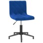 Esszimmerstühle 2 Stk. Drehbar Blau Samt Esszimmerstühle 2 Stk. Drehbar Blau Samt