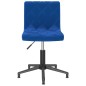Esszimmerstühle 2 Stk. Drehbar Blau Samt Esszimmerstühle 2 Stk. Drehbar Blau Samt