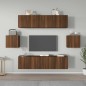 vidaXL 6-tlg. TV-Schrank-Set Braun Eichen-Optik Holzwerkstoff vidaXL 6-tlg. TV-Schrank-Set Braun Eichen-Optik Holzwerkstoff