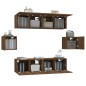 vidaXL 6-tlg. TV-Schrank-Set Braun Eichen-Optik Holzwerkstoff vidaXL 6-tlg. TV-Schrank-Set Braun Eichen-Optik Holzwerkstoff