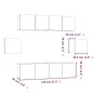 vidaXL 6-tlg. TV-Schrank-Set Braun Eichen-Optik Holzwerkstoff vidaXL 6-tlg. TV-Schrank-Set Braun Eichen-Optik Holzwerkstoff