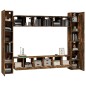 vidaXL 10-tlg. TV-Schrank-Set Räuchereiche Holzwerkstoff vidaXL 10-tlg. TV-Schrank-Set Räuchereiche Holzwerkstoff
