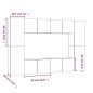 vidaXL 8-tlg. TV-Schrank-Set Räuchereiche Holzwerkstoff vidaXL 8-tlg. TV-Schrank-Set Räuchereiche Holzwerkstoff