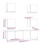 vidaXL 6-tlg. TV-Schrank-Set Braun Eichen-Optik Holzwerkstoff vidaXL 6-tlg. TV-Schrank-Set Braun Eichen-Optik Holzwerkstoff