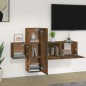 vidaXL 3-tlg. TV-Schrank-Set Räuchereiche Holzwerkstoff vidaXL 3-tlg. TV-Schrank-Set Räuchereiche Holzwerkstoff