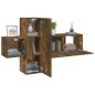 vidaXL 3-tlg. TV-Schrank-Set Räuchereiche Holzwerkstoff vidaXL 3-tlg. TV-Schrank-Set Räuchereiche Holzwerkstoff