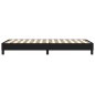 vidaXL Boxspringbett Schwarz 90x190 cm Stoff vidaXL Boxspringbett Schwarz 90x190 cm Stoff