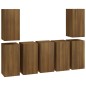 vidaXL TV-Schränke 7 Stk. Braun Eichen-Optik 30,5x30x60 Holzwerkstoff vidaXL TV-Schränke 7 Stk. Braun Eichen-Optik 30,5x30x60 Holzwerkstoff