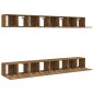 vidaXL 8-tlg. TV-Schrank-Set Räuchereiche 60x30x30 cm Holzwerkstoff vidaXL 8-tlg. TV-Schrank-Set Räuchereiche 60x30x30 cm Holzwerkstoff