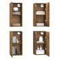 vidaXL TV-Schränke 4 Stk. Räuchereiche 30,5x30x60 cm Holzwerkstoff vidaXL TV-Schränke 4 Stk. Räuchereiche 30,5x30x60 cm Holzwerkstoff