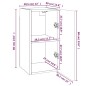 vidaXL TV-Schränke 4 Stk. Räuchereiche 30,5x30x60 cm Holzwerkstoff vidaXL TV-Schränke 4 Stk. Räuchereiche 30,5x30x60 cm Holzwerkstoff