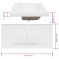 vidaXL Waschbeckenschrank mit Einbaubecken Grau Sonoma Holzwerkstoff vidaXL Waschbeckenschrank mit Einbaubecken Grau Sonoma Holzwerkstoff
