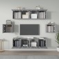 vidaXL 6-tlg. TV-Schrank-Set Grau Sonoma Holzwerkstoff vidaXL 6-tlg. TV-Schrank-Set Grau Sonoma Holzwerkstoff