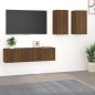 vidaXL 4-tlg. TV-Schrank-Set Braun Eichen-Optik Holzwerkstoff vidaXL 4-tlg. TV-Schrank-Set Braun Eichen-Optik Holzwerkstoff