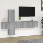 vidaXL 5-tlg. TV-Schrank-Set Grau Sonoma Holzwerkstoff vidaXL 5-tlg. TV-Schrank-Set Grau Sonoma Holzwerkstoff