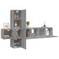 vidaXL 5-tlg. TV-Schrank-Set Grau Sonoma Holzwerkstoff vidaXL 5-tlg. TV-Schrank-Set Grau Sonoma Holzwerkstoff