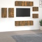 vidaXL 8-tlg. TV-Schrank-Set Räuchereiche Holzwerkstoff vidaXL 8-tlg. TV-Schrank-Set Räuchereiche Holzwerkstoff
