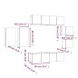vidaXL 8-tlg. TV-Schrank-Set Räuchereiche Holzwerkstoff vidaXL 8-tlg. TV-Schrank-Set Räuchereiche Holzwerkstoff