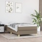 vidaXL Bettgestell Taupe 90x200 cm Stoff vidaXL Bettgestell Taupe 90x200 cm Stoff