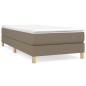 vidaXL Bettgestell Taupe 90x200 cm Stoff vidaXL Bettgestell Taupe 90x200 cm Stoff
