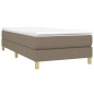 vidaXL Bettgestell Taupe 90x200 cm Stoff vidaXL Bettgestell Taupe 90x200 cm Stoff