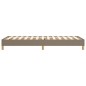 vidaXL Bettgestell Taupe 90x200 cm Stoff vidaXL Bettgestell Taupe 90x200 cm Stoff