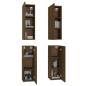 vidaXL TV-Schränke 4 Stk. Braun Eichen-Optik 30,5x30x90 cm vidaXL TV-Schränke 4 Stk. Braun Eichen-Optik 30,5x30x90 cm