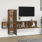 vidaXL 5-tlg. TV-Schrank-Set Räuchereiche Holzwerkstoff vidaXL 5-tlg. TV-Schrank-Set Räuchereiche Holzwerkstoff