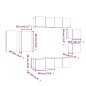 vidaXL 8-tlg. TV-Schrank-Set Grau Sonoma Holzwerkstoff vidaXL 8-tlg. TV-Schrank-Set Grau Sonoma Holzwerkstoff