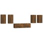 vidaXL 6-tlg. TV-Schrank-Set Räuchereiche Holzwerkstoff vidaXL 6-tlg. TV-Schrank-Set Räuchereiche Holzwerkstoff