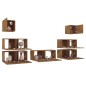 vidaXL 7-tlg. TV-Schrank-Set Räuchereiche Holzwerkstoff vidaXL 7-tlg. TV-Schrank-Set Räuchereiche Holzwerkstoff