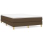 vidaXL Bettgestell Dunkelbraun 140x200 cm Stoff vidaXL Bettgestell Dunkelbraun 140x200 cm Stoff