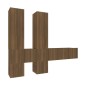 vidaXL 7-tlg. TV-Schrank-Set Braun Eichen-Optik Holzwerkstoff vidaXL 7-tlg. TV-Schrank-Set Braun Eichen-Optik Holzwerkstoff