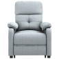 vidaXL Massagesessel mit Aufstehhilfe Hellgrau Stoff vidaXL Massagesessel mit Aufstehhilfe Hellgrau Stoff