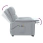 vidaXL Massagesessel mit Aufstehhilfe Hellgrau Stoff vidaXL Massagesessel mit Aufstehhilfe Hellgrau Stoff