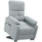 vidaXL Massagesessel mit Aufstehhilfe Hellgrau Stoff vidaXL Massagesessel mit Aufstehhilfe Hellgrau Stoff