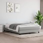 vidaXL Boxspringbett Hellgrau 140x190 cm Stoff vidaXL Boxspringbett Hellgrau 140x190 cm Stoff