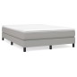 vidaXL Boxspringbett Hellgrau 140x190 cm Stoff vidaXL Boxspringbett Hellgrau 140x190 cm Stoff