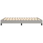 vidaXL Boxspringbett Hellgrau 140x190 cm Stoff vidaXL Boxspringbett Hellgrau 140x190 cm Stoff