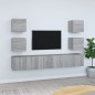 vidaXL 7-tlg. TV-Schrank-Set Grau Sonoma Holzwerkstoff vidaXL 7-tlg. TV-Schrank-Set Grau Sonoma Holzwerkstoff