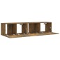 vidaXL 2-tlg. TV-Schrank-Set Räuchereiche Holzwerkstoff vidaXL 2-tlg. TV-Schrank-Set Räuchereiche Holzwerkstoff