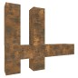 vidaXL 7-tlg. TV-Schrank-Set Räuchereiche Holzwerkstoff vidaXL 7-tlg. TV-Schrank-Set Räuchereiche Holzwerkstoff